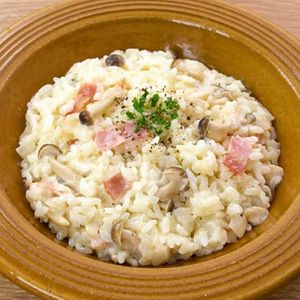 「チーズリゾット」のレシピ動画