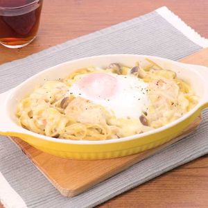 「パスタグラタン」のレシピ動画