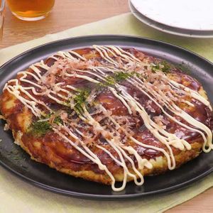 「カマンベールお好み焼き」のレシピ動画
