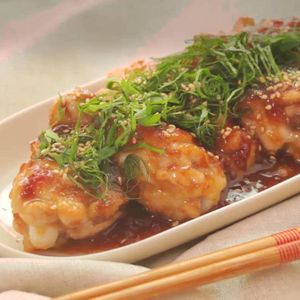 「鶏手羽元の甘酢っぱだれ」のレシピ動画