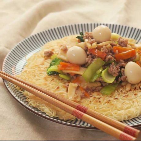 あんがとろ り 麺はパリパリ あんかけかた焼きそばのレシピ動画 作り方 Delish Kitchen