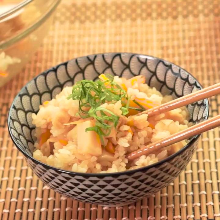 レンジで炊き込みご飯