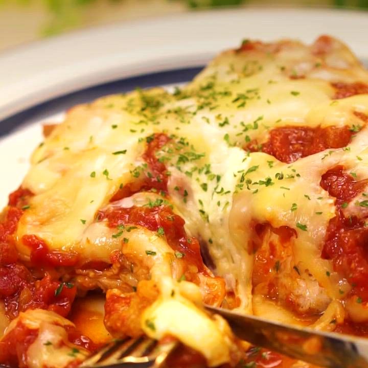 チキンのトマトソースのせ