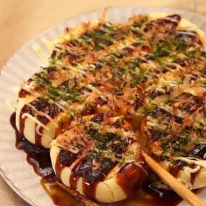 「たこ焼き風ちぎりパン」のレシピ動画