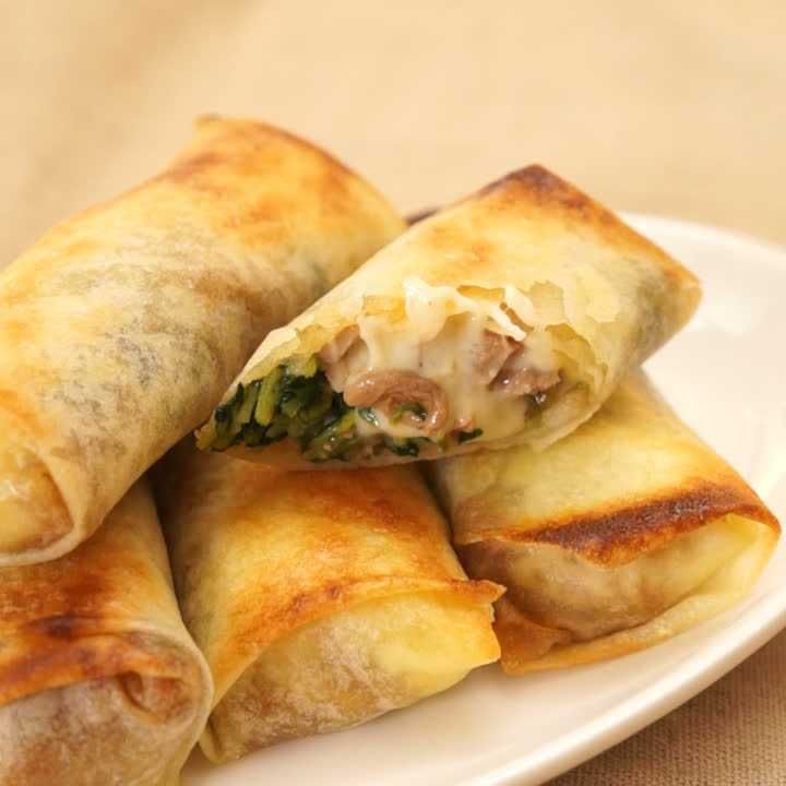 豆苗豚こま春巻き