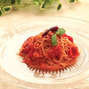 「冷製トマトパスタ」のレシピ動画