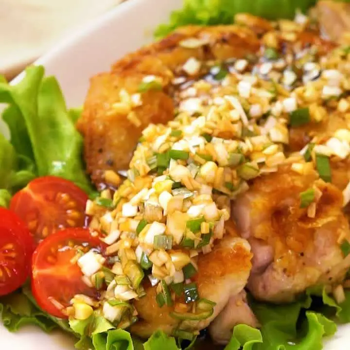 揚げない油淋鶏