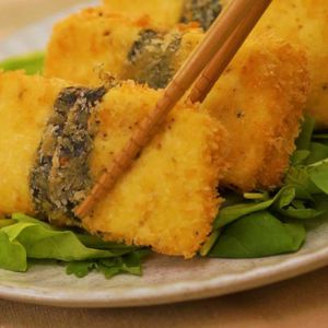 「鮭マヨ豆腐フライ」のレシピ動画
