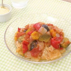 冷製ラタトゥイユパスタ