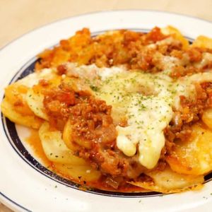じゃがいもミートピザ