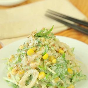 「豆腐と水菜の白和えサラダ」のレシピ動画