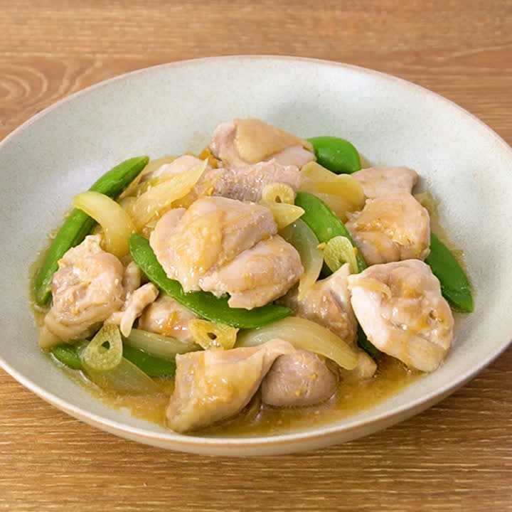 鶏のにんにく味噌蒸し焼き