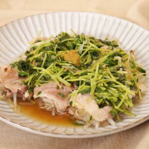 「豆苗もやしと豚肉のはさみ蒸し」のレシピ動画