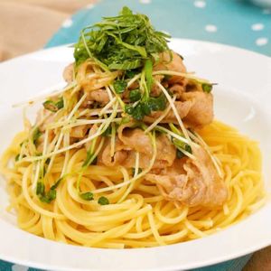 「ごま香る豚しゃぶ和風パスタ」のレシピ動画
