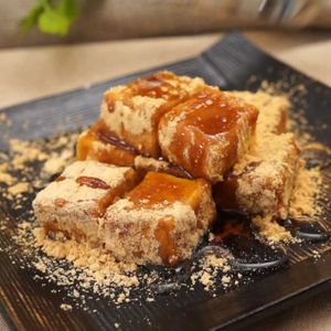 「黒蜜きな粉の高野豆腐」のレシピ動画