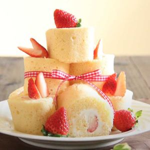 「ロールケーキタワー」のレシピ動画