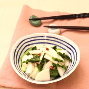 「昆布茶で作るかぶの漬物」のレシピ動画