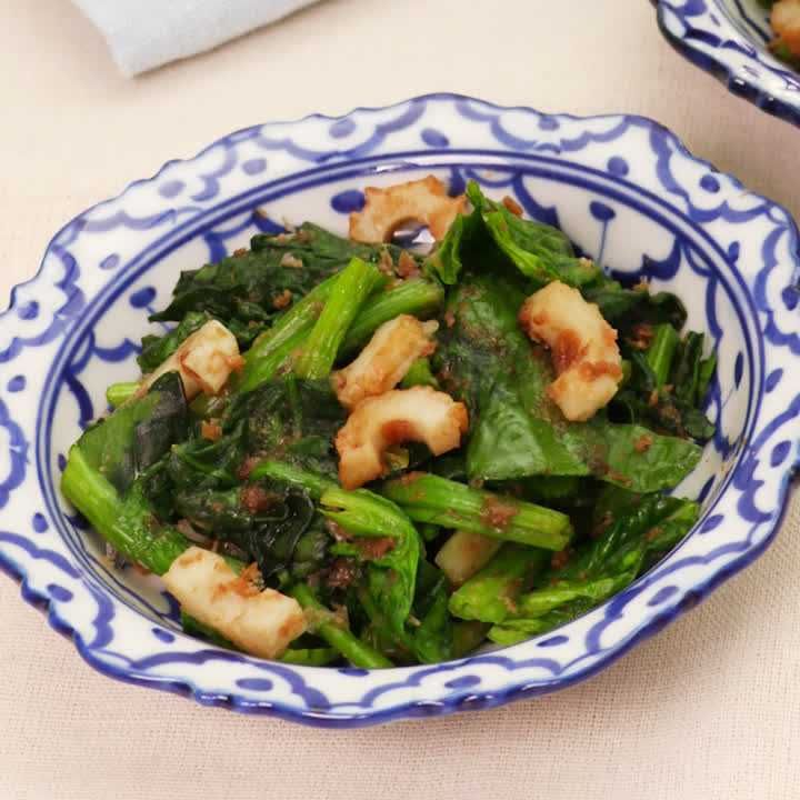 ほうれん草とちくわのおかか和え