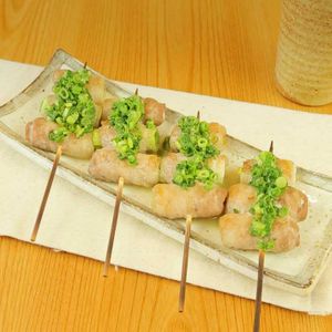 「ねぎの豚バラ巻き串」のレシピ動画