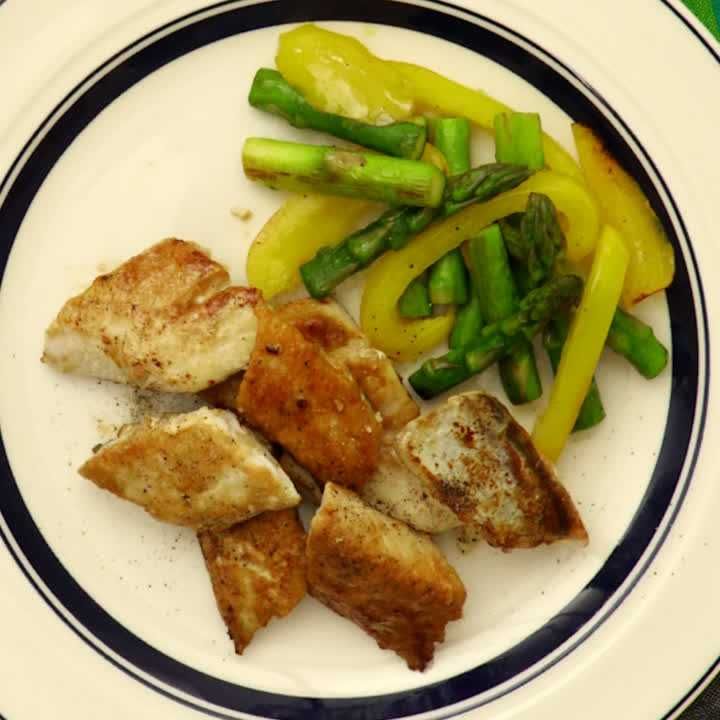 さわらとアスパラのソテー