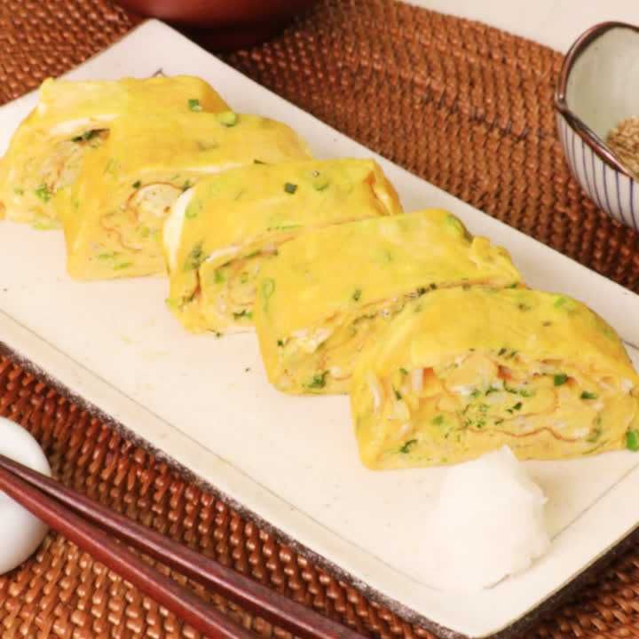 しらすとねぎの卵焼き