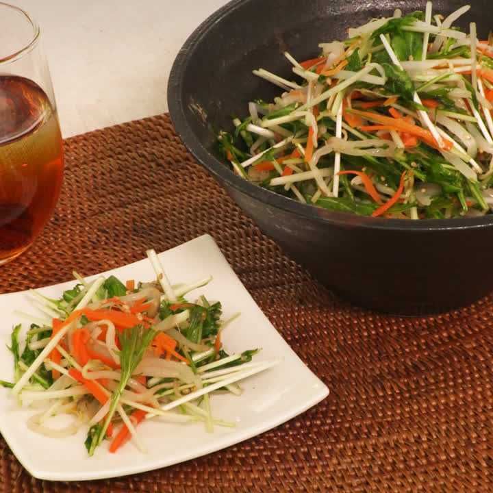 水菜ともやしのナムル