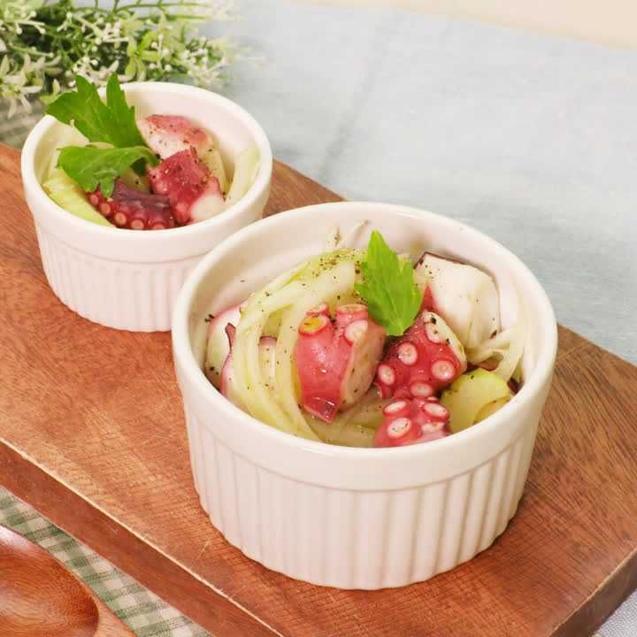 たことセロリのマリネ