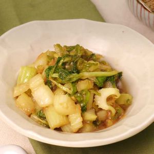 「セロリの味噌炒め」のレシピ動画