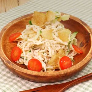 「切り干し大根とツナのポテトチップスサラダ」のレシピ動画