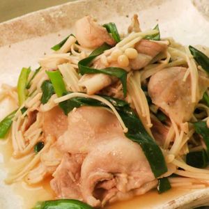 豚肉とにらのさっと煮