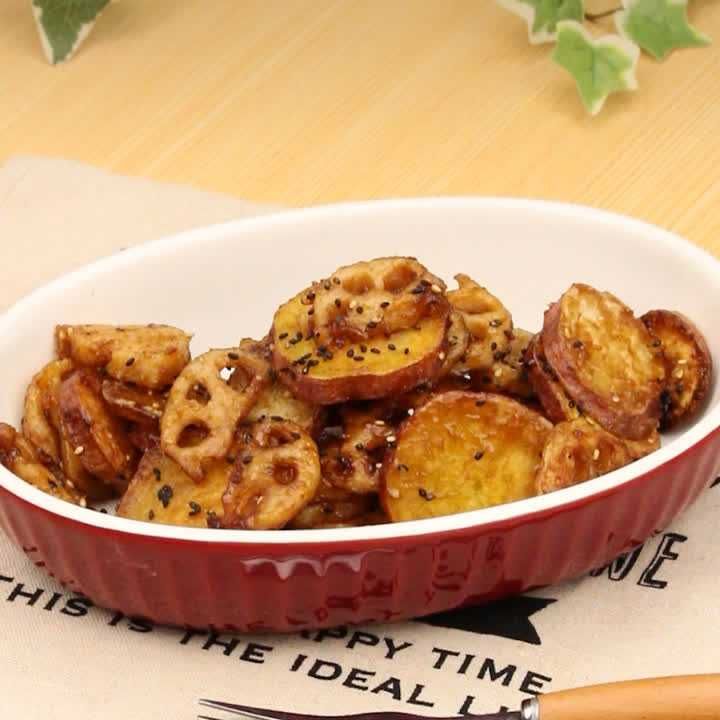 さつまいもとれんこんのデリ風