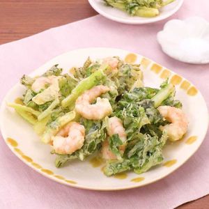 「セロリとえびのかき揚げ」のレシピ動画