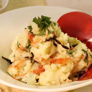 「桜えびの和風ポテトサラダ」のレシピ動画