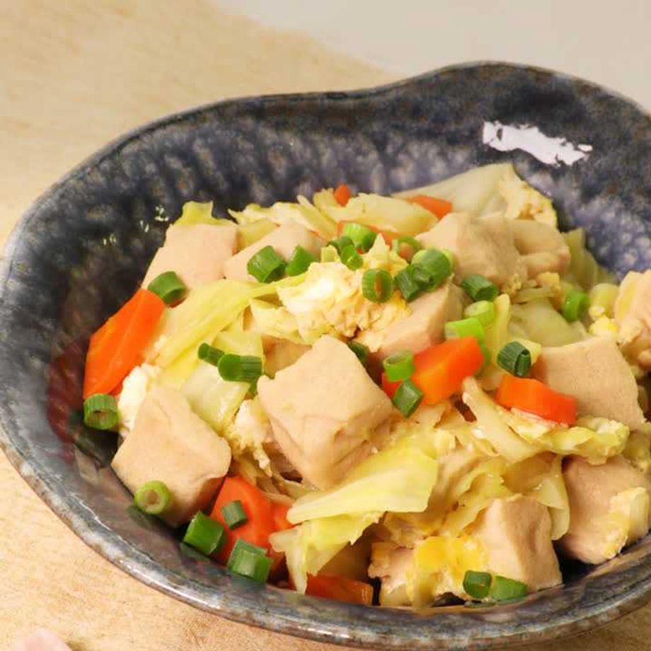 高野 豆腐 卵 とじ