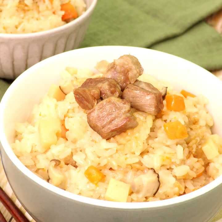 豚肉とたけのこの中華おこわ