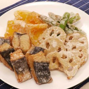 「レンコンとさわらの竜田揚げ」のレシピ動画