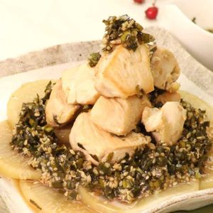 「鶏肉と大根のにらだれ漬け」のレシピ動画