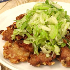 「ねぎだく豚の竜田揚げ」のレシピ動画