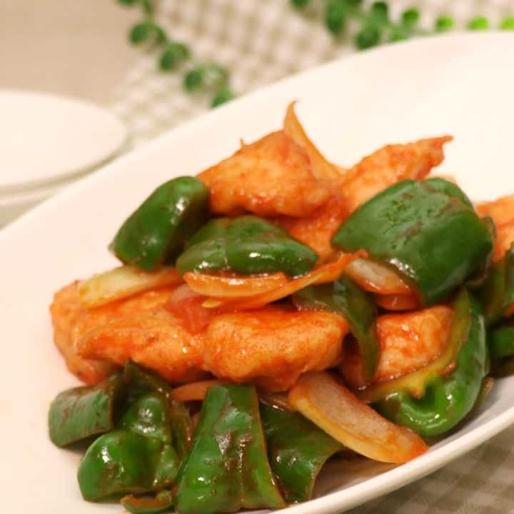 ささみのケチャップ炒め