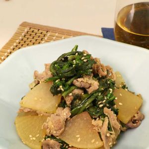 大根と牛肉のおかずナムル