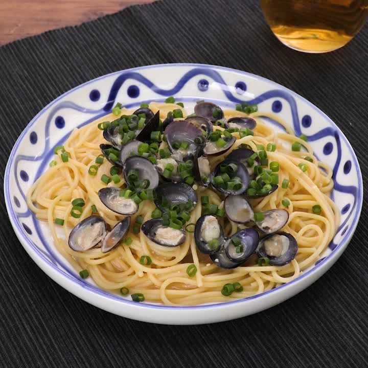 しじみとたっぷりねぎのパスタ