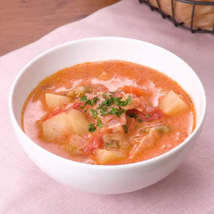 トマトクリームクラムチャウダー