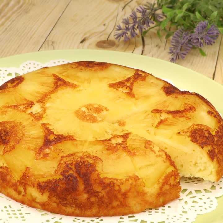 炊飯器でパインケーキ