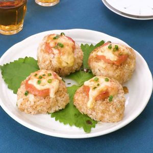 「明太チーズ焼きおにぎり」のレシピ動画