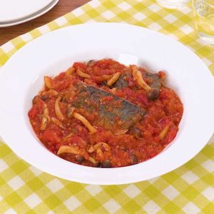 「サバのトマトソース煮」のレシピ動画