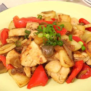 「鶏肉とザーサイ炒め」のレシピ動画