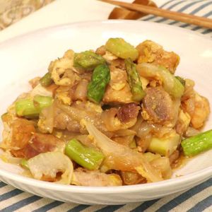 「豚バラと厚揚げのみそチャンプルー」のレシピ動画