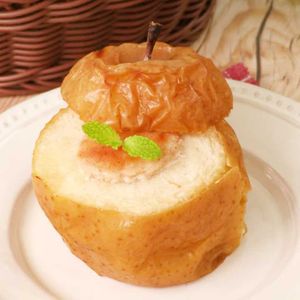 「クリームチーズ焼きりんご」のレシピ動画