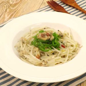 「ボンゴレ風もやしパスタ」のレシピ動画