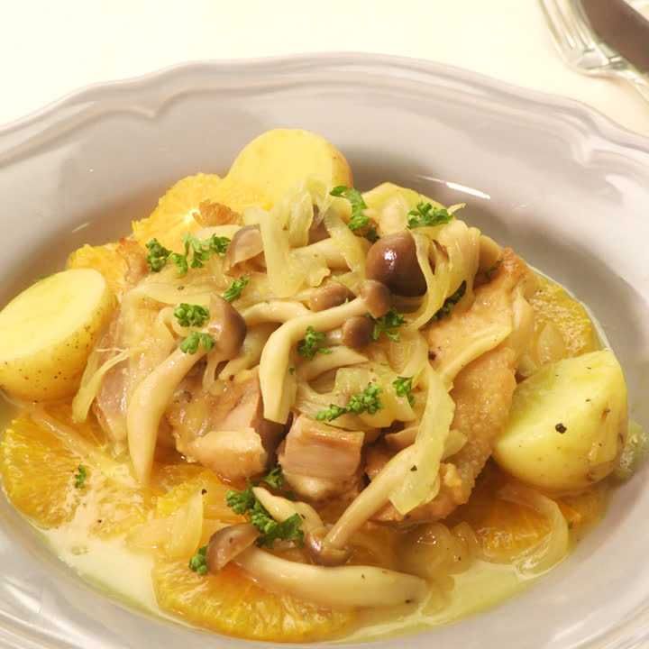 チキンのオレンジ煮